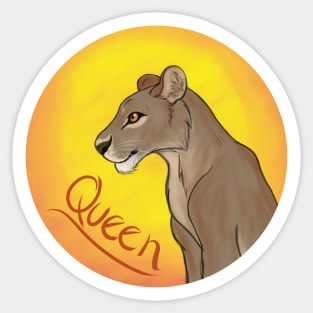 Queen Lioness Sticker